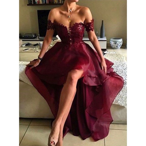 High-Low Prom Dress - Picture 1 of 7